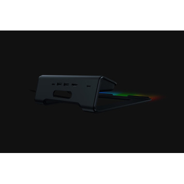 RAZAEX40125 RAZER LAPTOP STAND CHROMA V2 - STATION D'ACCUEIL NBK 15p  - 2x USB-C - HDMI