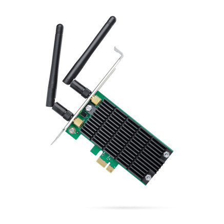 TPLWI036578 TP-LINK Carte réseau PCIe Low-Profile sans fil Wi-Fi AC1200 Dual-Band + 2 antennes amovibles