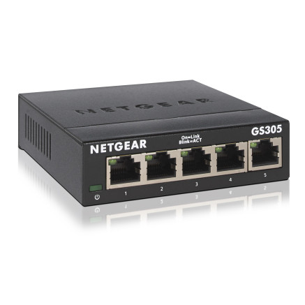NETSW042611 NETGEAR 5PT Gigabit Ethernet Unmanaged NETGEAR 5-port Gigabit Ethernet Unmanaged