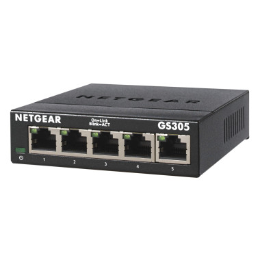 NETSW042611 NETGEAR 5PT Gigabit Ethernet Unmanaged NETGEAR 5-port Gigabit Ethernet Unmanaged