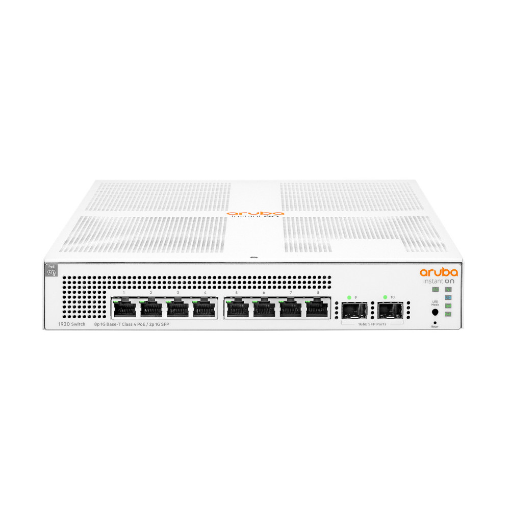 ARUSW042809 HPE Aruba Instant On 1930 8G Class4 PoE 2SFP 124W Switch ARUSW042809 HPE Aruba Instant On 1930 8G Class4 PoE 2SFP 124W Switch