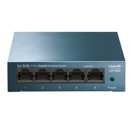 TPLSW043411 TP-LINK Switch Gigabit 5 ports 10 100 1000 Mbps - Boîtier métal