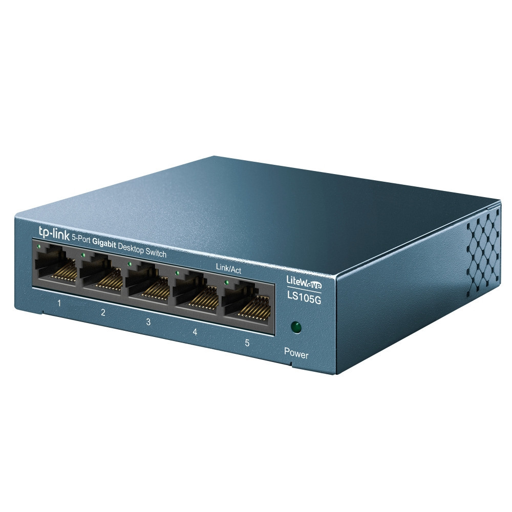 TPLSW043411 TP-LINK Switch Gigabit 5 ports 10 100 1000 Mbps - Boîtier métal