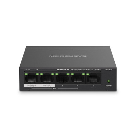 MERSW043964 MS105GP - 4p 10 100 1000 (PoE) + 1 x 10 100 1000 - bureau - PoE (65 W)