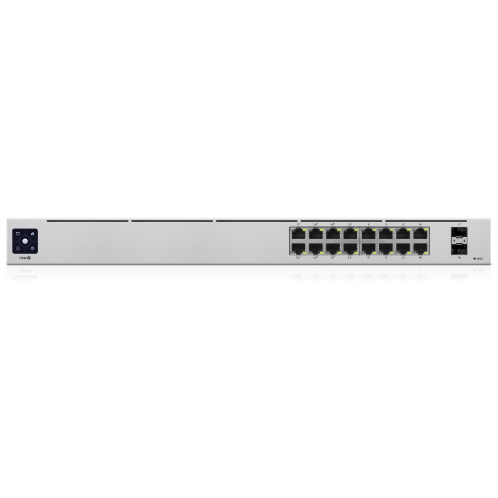 UBISW044688 UBIQUITI UniFi Switch PoE 16 ports 10 100 1000 (8 PoE+) + 2 ports SFP dédiés UBISW044688 UBIQUITI UniFi Switch PoE 16 ports 10 100 1000 (8 PoE+) + 2 ports SFP dédiés
