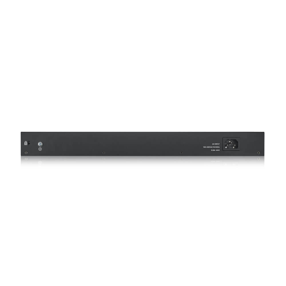 ZYXSW045191 Zyxel switch 24 Ports Gérable GbE 10 100 1000Base-T 4 emp SFP PoE+ (375 W)
