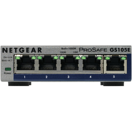 NETSW034318 GS105E Switch 5p Gigabit boîtier métal