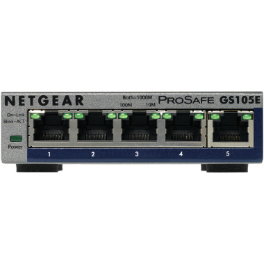 NETSW034318 GS105E Switch 5p Gigabit boîtier métal