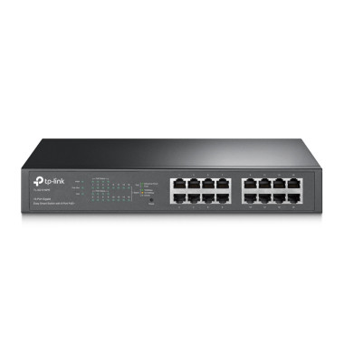 TPLSW032327 TP-LINK Switch 16 ports Gigabit 10 100 1000 Mbps dont 8 ports PoE+ (Budget 110 W) - Rackable