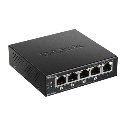 DLISW038049 DGS-1005P Switch de bureau Gigabit 5p dont 4 POE budget 52W