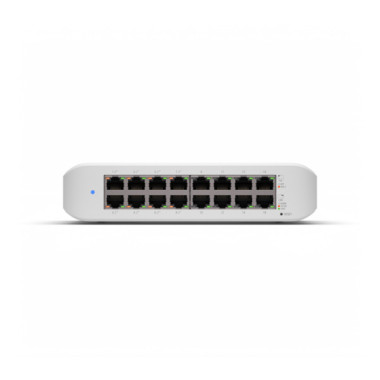 UBISW038618 UBIQUITI Switch 16 ports 10 100 1000 (dont 8 PoE+) Budget 45 Watts