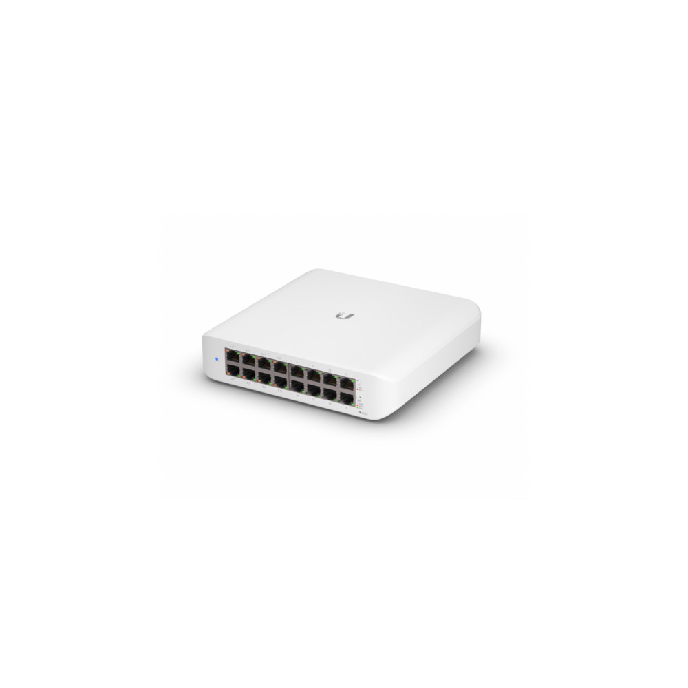 UBISW038618 UBIQUITI Switch 16 ports 10 100 1000 (dont 8 PoE+) Budget 45 Watts