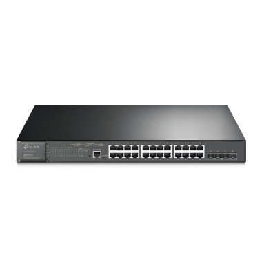 TPLSW039805 TP-LINK Omada Switch 24 ports 10 100 1000 PoE+ (384W) + 4 x 10 Gigabit emplacement SFP+
