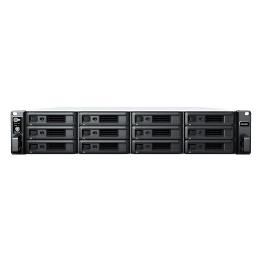 SYNBT041355 RS2423RP+ Boîtier NAS Rack 2U pour 12 DD 3.5 2.5p 3.33 3.6GHz 4Core 64bits 8Go 2