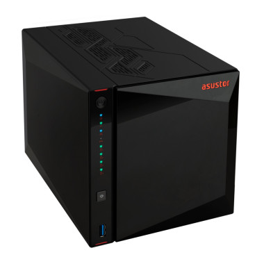 ASTBT042470 AS5404T NAS 4 baies 2.0 2.9 GHz QC 4Go - 2 LAN 2.5GbE - USB3.2 - 4 slots M.2 NVM