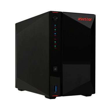 ASTBT042469 AS5402T NAS 2 baies 2.0 2.9 GHz QC 4Go - 2 LAN 2.5GbE - USB3.2 - 4 slots M.2 NVM