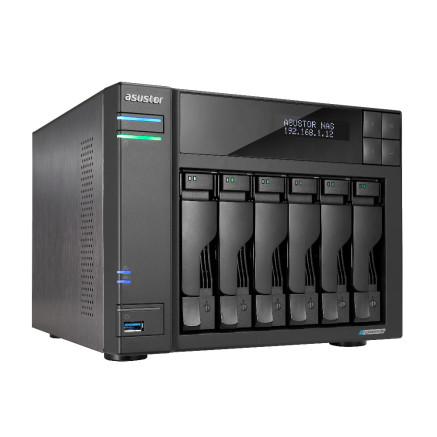 ASTBT041413 AS6706T NAS 6 baies 2.0 2.9 GHz QC 8Go - 2 LAN 2.5GbE - USB3.2 - 4 slots M.2 NVM