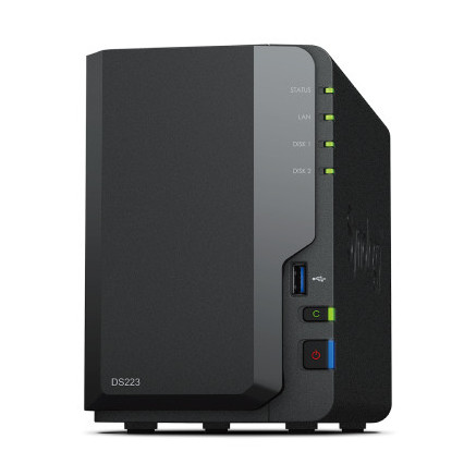 SYNBT040921 DS223 Bt NAS pour 2 DD 3.5 2.5p 1.7GHz QCore 2Go