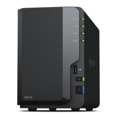 SYNBT040921 DS223 Bt NAS pour 2 DD 3.5 2.5p 1.7GHz QCore 2Go