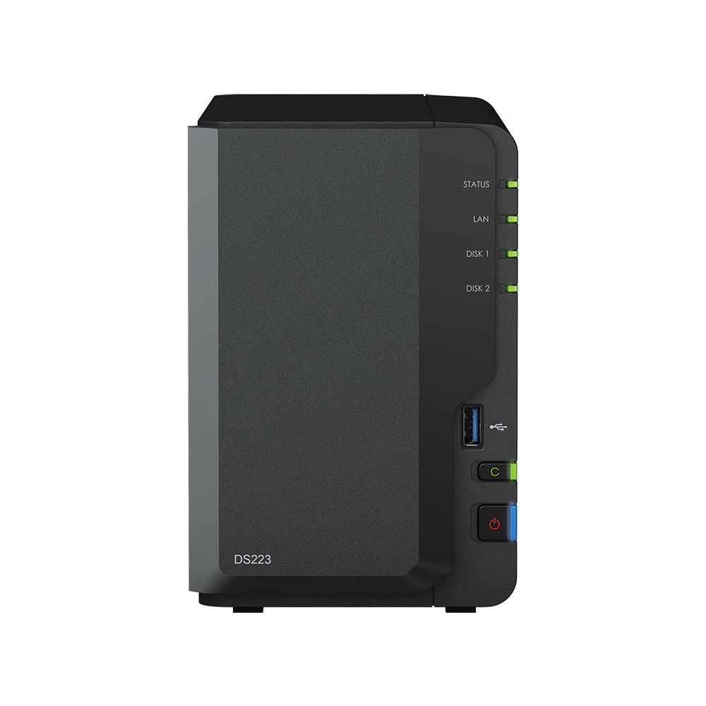 SYNBT040921 DS223 Bt NAS pour 2 DD 3.5 2.5p 1.7GHz QCore 2Go
