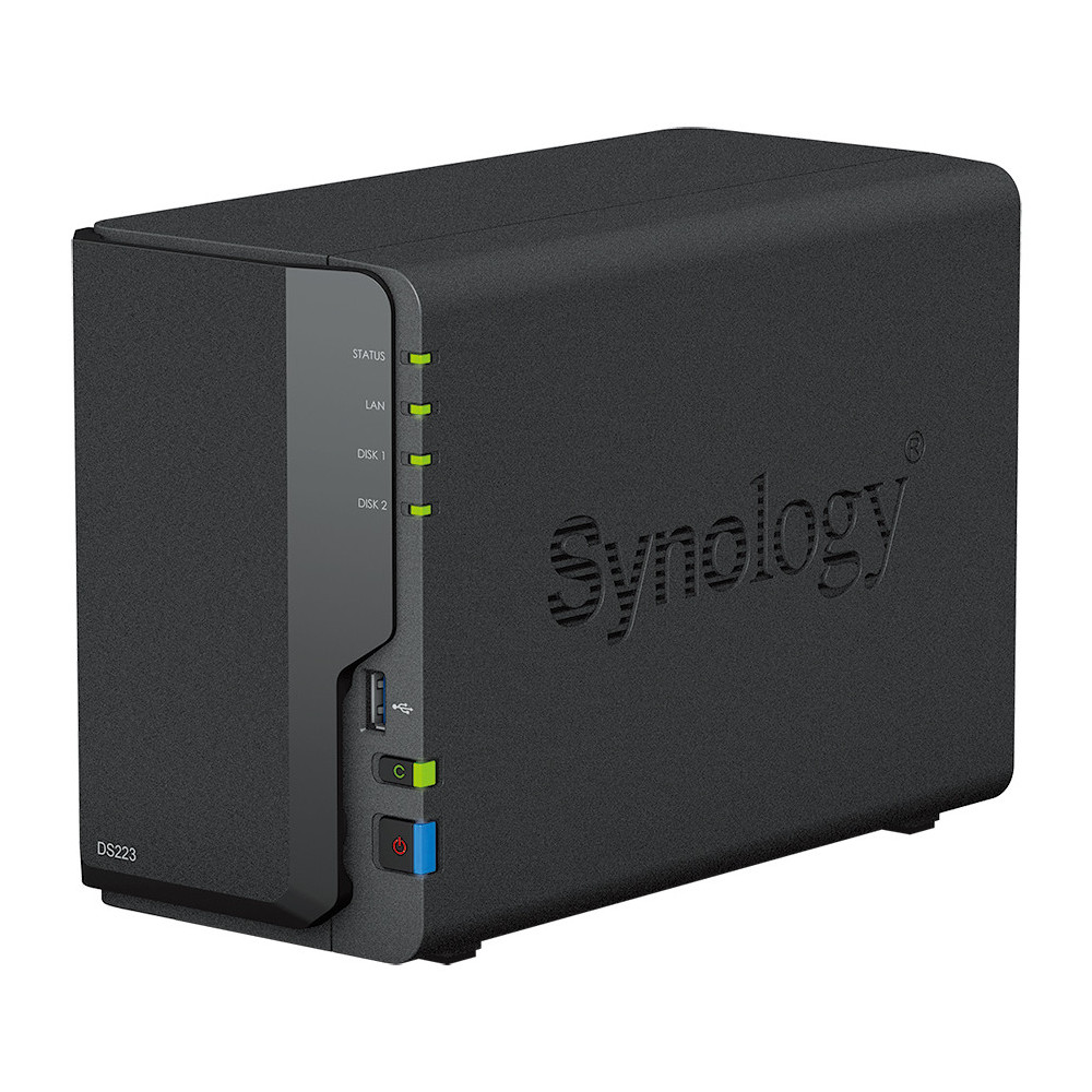 SYNBT040921 DS223 Bt NAS pour 2 DD 3.5 2.5p 1.7GHz QCore 2Go