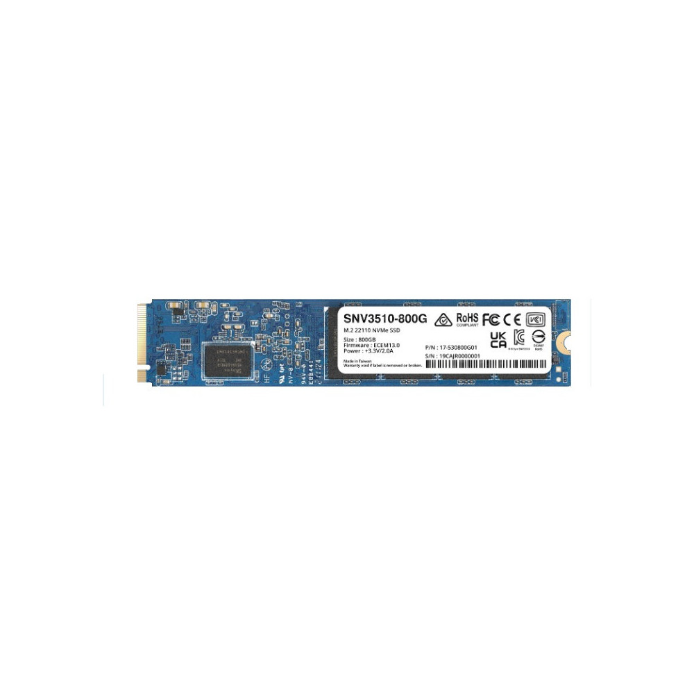 SYNDD038693 SNV3510-400G M.2 22110 800Go NVMe PCIe pour NAS Synology SYNDD038693 SNV3510-400G M.2 22110 800Go NVMe PCIe pour NAS Synology