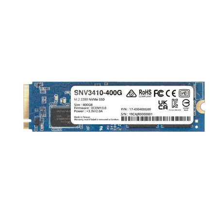 SYNDD038695 SNV3410-400G M.2 2280 400Go NVMe PCIe pour NAS Synology