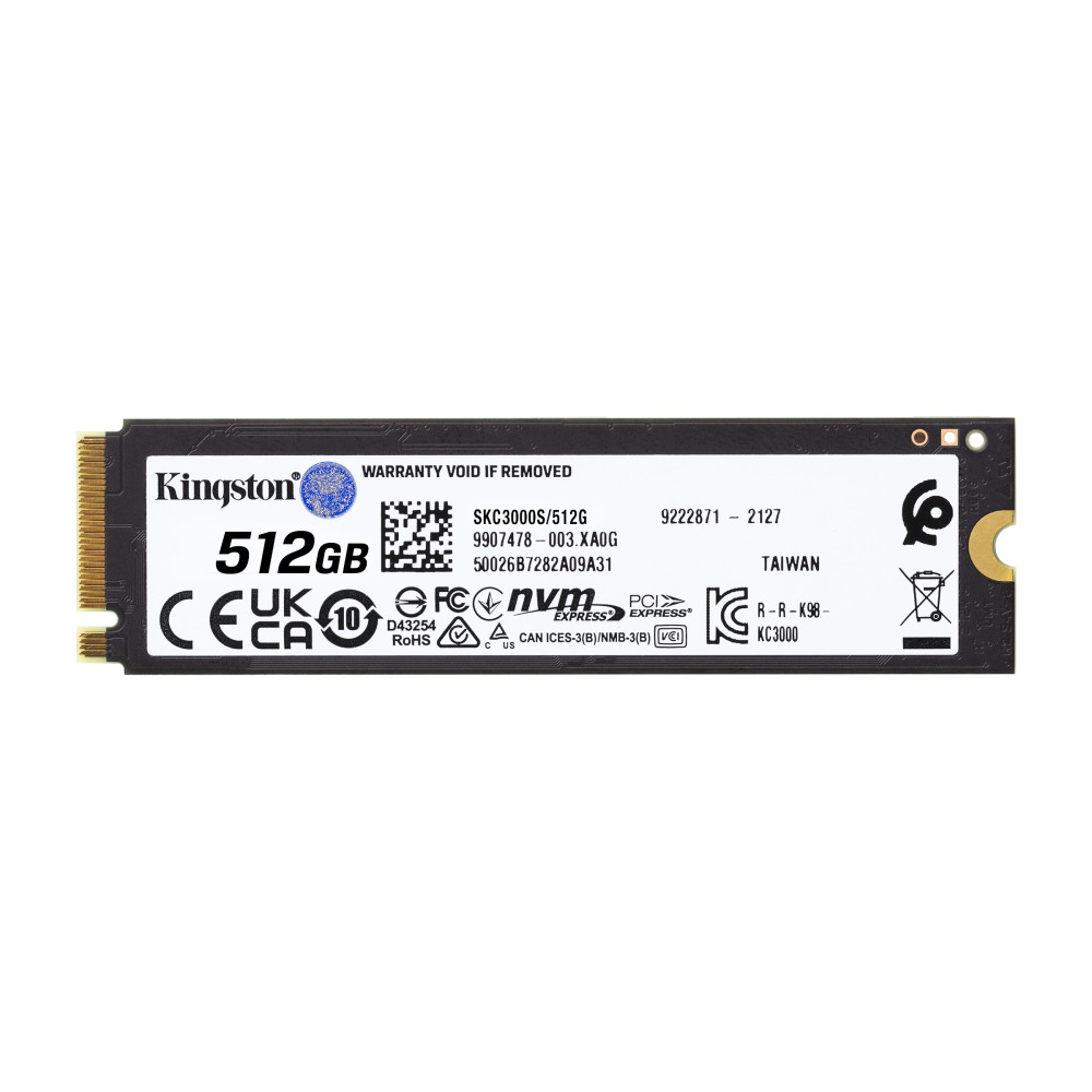 KNGDD038886 KINGSTON KC3000 512GO SSD M.2 2280 NVME PCIE