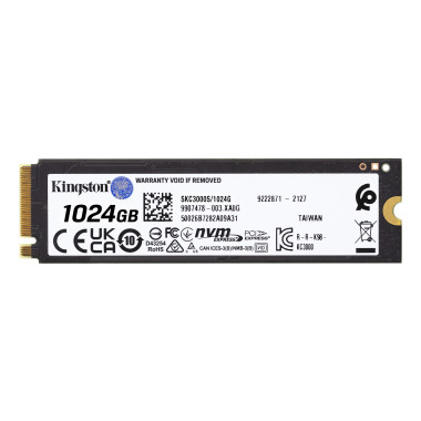 KNGDD038887 KINGSTON KC3000 1024GO SSD M.2 2280 NVME PCIE