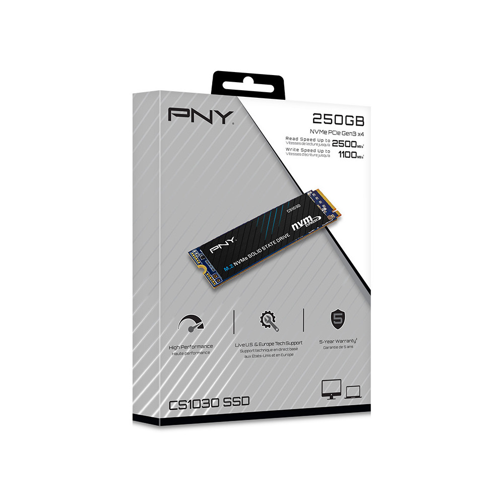 PNYDD039486 PNY CS1030 M.2 NVME 250Go - PCIE GEN3 X4 - 2500 1100MBPS