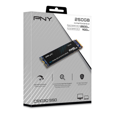 PNYDD039486 PNY CS1030 M.2 NVME 250Go - PCIE GEN3 X4 - 2500 1100MBPS