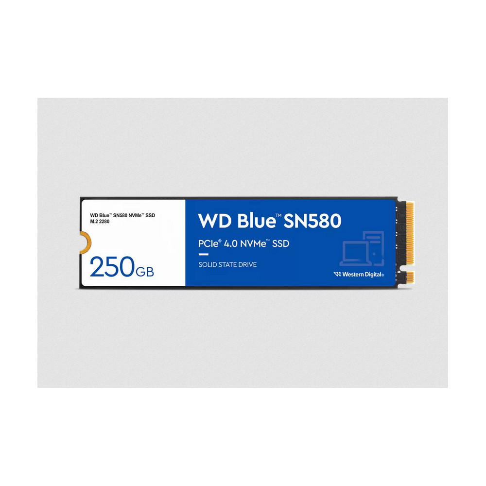 WESDD042842 WD Blue 250Go SN580 NVMe SSD WDS250G3B0C M.2 2280 PCI Express 3.0 WESDD042842 WD Blue 250Go SN580 NVMe SSD WDS250G3B0C M.2 2280 PCI Express 3.0