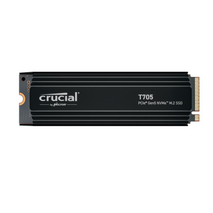CRUDD045064 Crucial® T705 4TB PCIe Gen5 NVMe M.2 SSD with heatsink