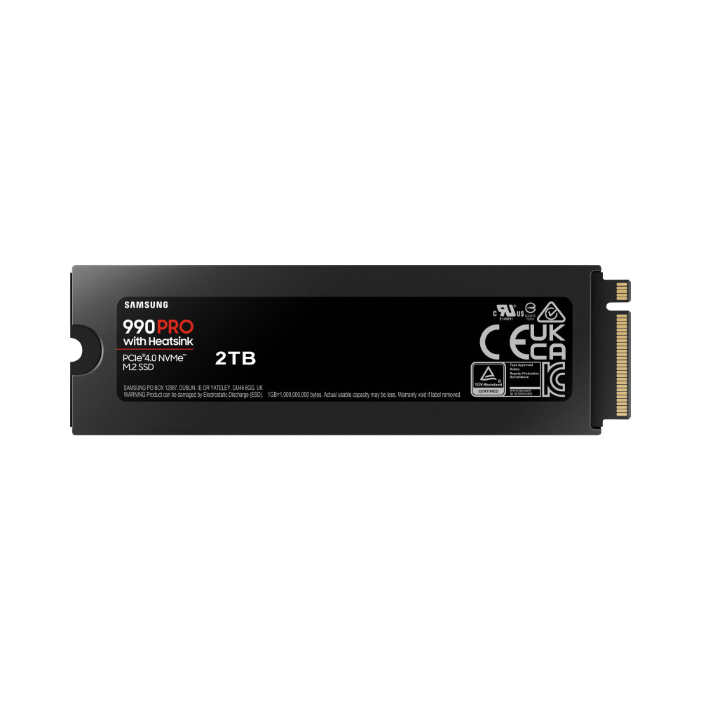 SAMDD044184 SAMSUNG 990 PRO MZ-V9P2T0GW 2To M.2 2280 PCIe 4.0 x4 NVMe + dissipateur