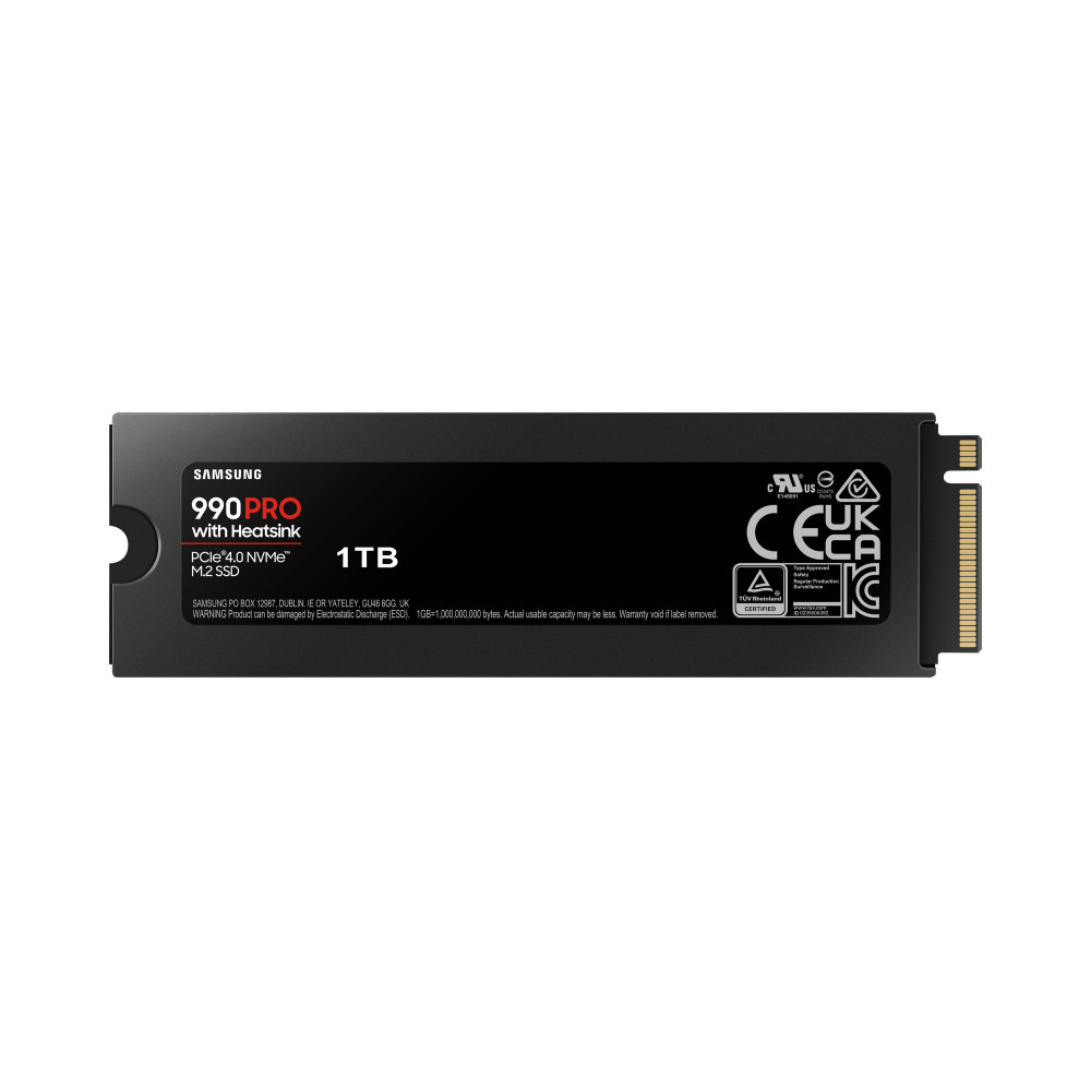 SAMDD044183 SAMSUNG 990 PRO MZ-V9P1T0GW 1To M.2 2280 PCIe 4.0 x4 NVMe + dissipateur