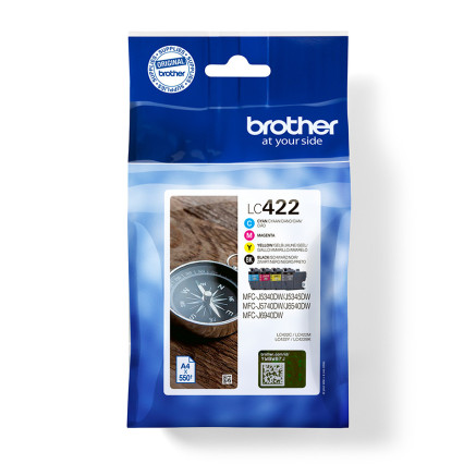 BROCO040230 Brother Multipack LC-422VAL BK+3 Couleurs