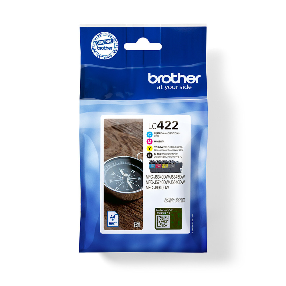 BROCO040230 Brother Multipack LC-422VAL BK+3 Couleurs BROCO040230 Brother Multipack LC-422VAL BK+3 Couleurs