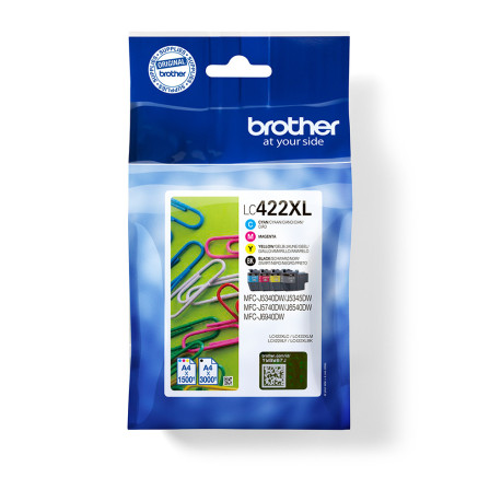 BROCO040231 Brother Multipack LC-422XLVAL BK+3 Couleurs