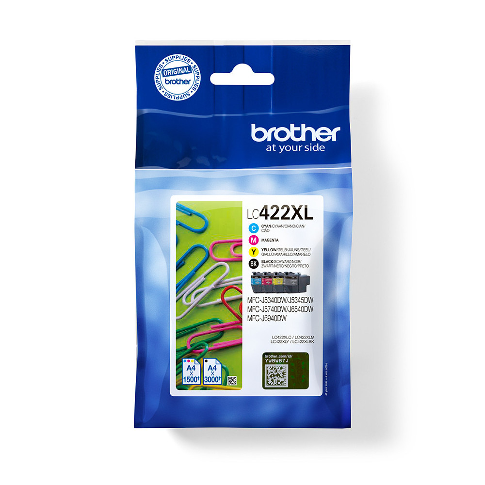 BROCO040231 Brother Multipack LC-422XLVAL BK+3 Couleurs BROCO040231 Brother Multipack LC-422XLVAL BK+3 Couleurs