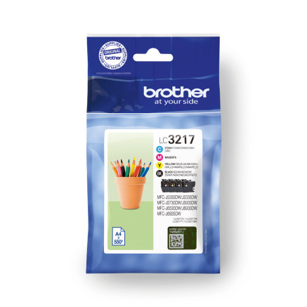 BROCO040256 Brother Encre LC-3217VAL BK, C, M, Y