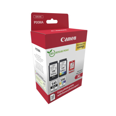 CANCO045190 Pack PG-545XL + CL-546XL + Papier photo PVB