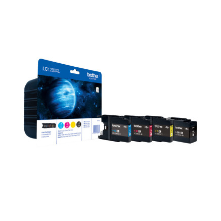 BROCO045605 Brother Multipack LC-1280XLVALBP BK+3 Couleurs