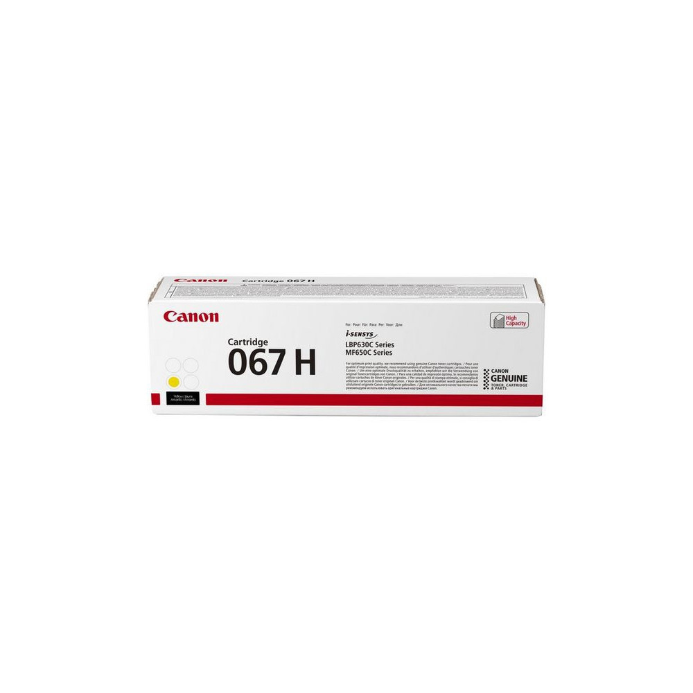 CANCO045520 Yellow CANON Toner Cartridge 067 High yield - 2350 pages CANCO045520 Yellow CANON Toner Cartridge 067 High yield - 2350 pages