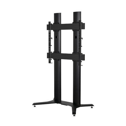 BTEEC039509 Support BT8709 B  100p poser au sol Vesa 900 Max 100Kgge max 70kg - Black Silver