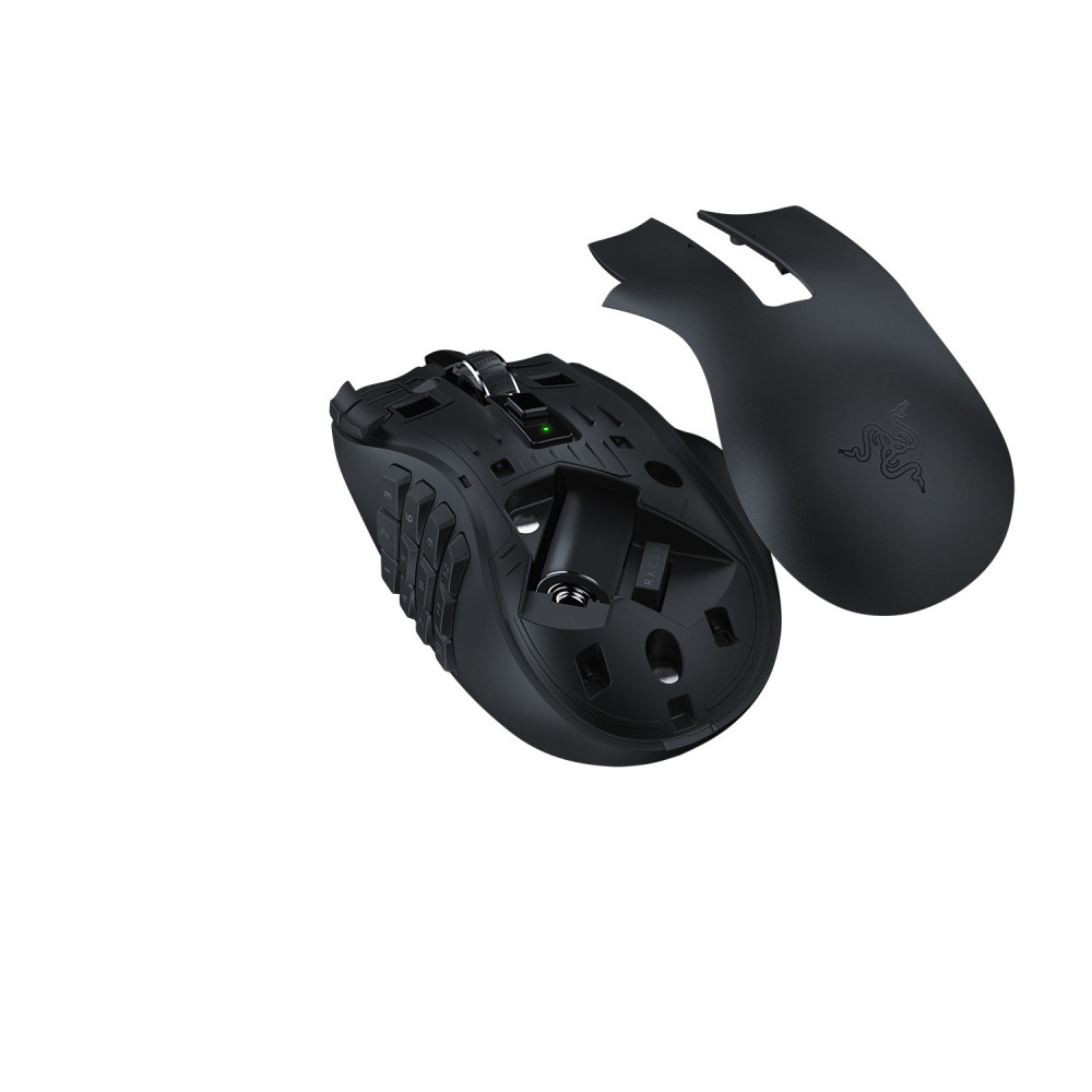 RAZER Naga V2 HyperSpeed Noir   Souris de Jeu MMO sans Fil Ergonomique  19 Bou