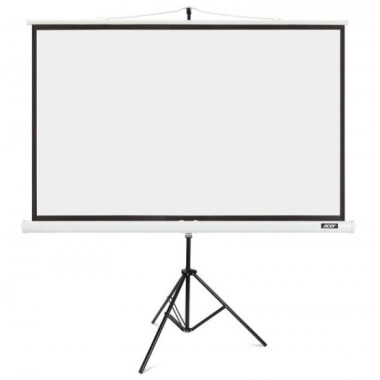 ACRVP038810 T87-S01MW - Ecran de Projection 87p L.180 cm x H.146 cm Tripod Blanc