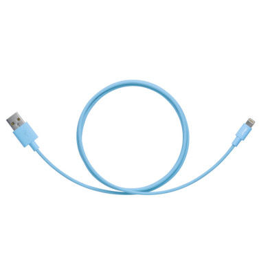 PNYCB040147 PNY CABLE USB   LIGHTNING 1.20M - BLEU - PLASTIQUE