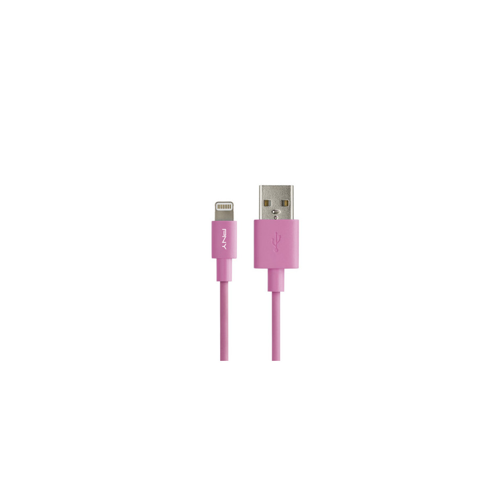 PNYCB040148 PNY CABLE USB LIGHTNING 1.20M - ROSE - PLASTIQUE PNYCB040148 PNY CABLE USB LIGHTNING 1.20M - ROSE - PLASTIQUE