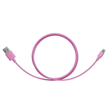 PNYCB040148 PNY CABLE USB   LIGHTNING 1.20M - ROSE - PLASTIQUE