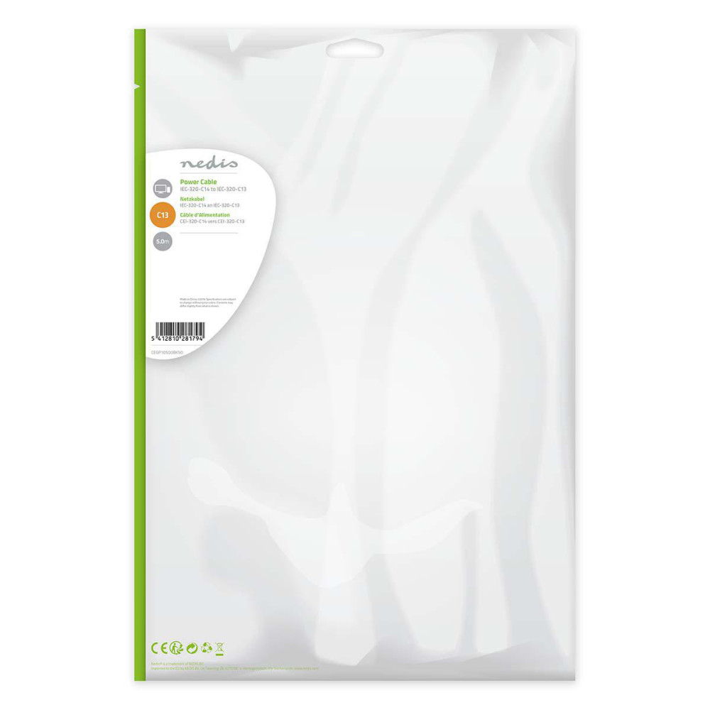 NEDAL039014 Cordon rallonge sec. ou onduleur 5m (3x1mm²)